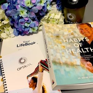 Optavia Book Set + Shake Blender Bottle